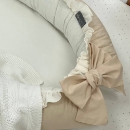 Protectie somn – Baby Nest co-sleeping cu doua fete, milky-crem (3)